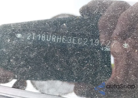 2014 Toyota Corolla Le from USA, damaged, VIN 2T1BURHE3EC219727